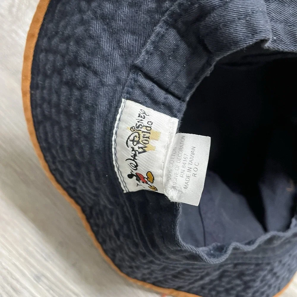Walt Disney World Animal Kingdom Bucket Hat Blue‎ Safari adult medium